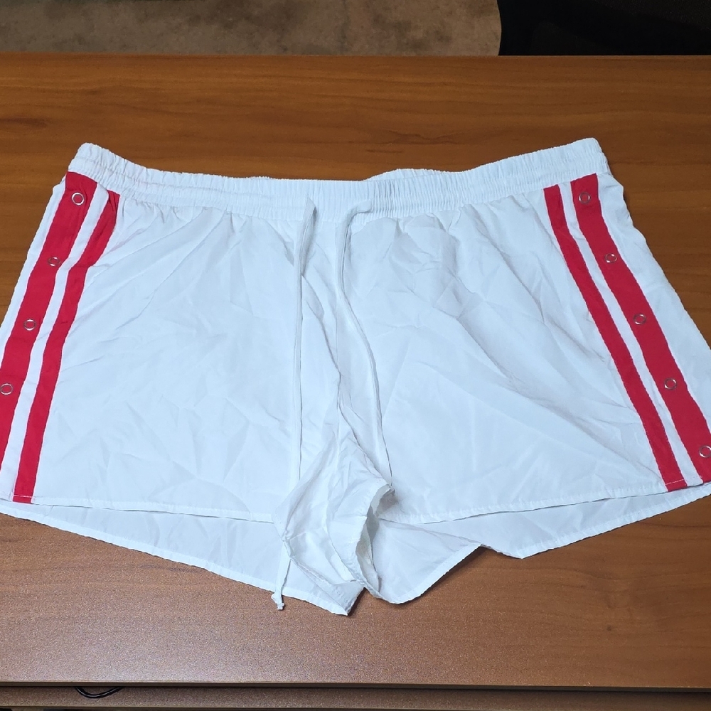 Wild Fable White Shorts with Red Stripes